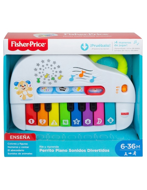 Juguete educativo Fisher-Price Perrito piano sonidos divertidos unisex