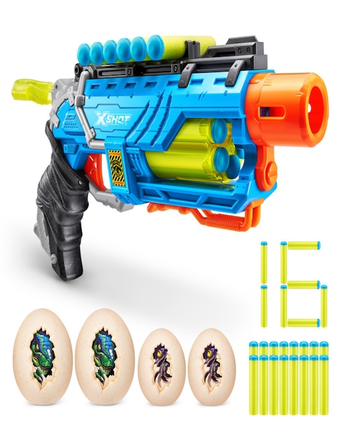 Pistola de dardos X-Shot Dino striker con 16 dardos