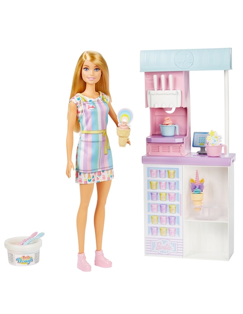 Muñeca Barbie Tienda de Helados Suburbia