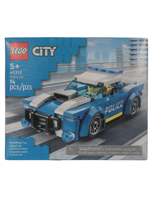 Juguete de construcción Auto de Policía de City con 94 piezas 1