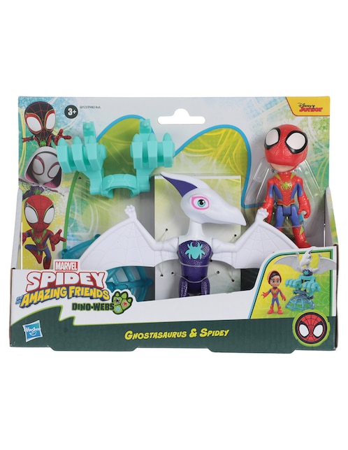 Figura de acción articulada Spidey and His Amazing Friends Ghostasaurus & Spidey Marvel