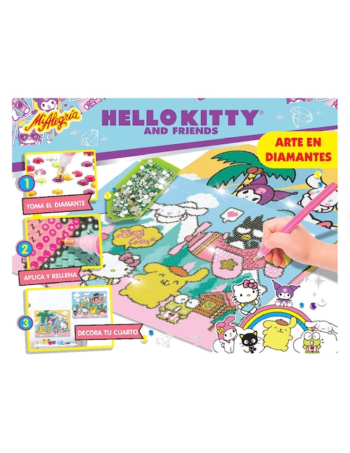 Manualidad Hello Kitty and Friends Arte en Diamantes Mi Alegría