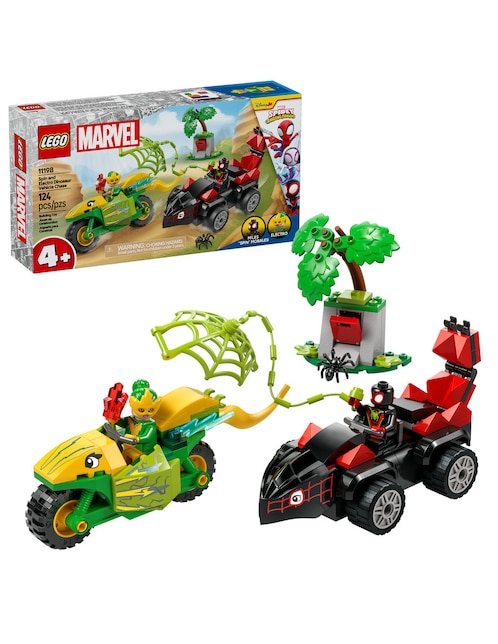 Spin y Electro: Duelo de Vehículos Dinosaurio Spidey 1
