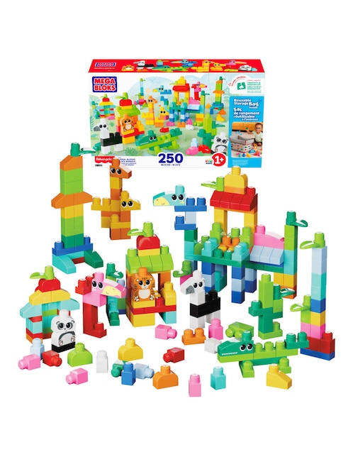 Mega Bloks Paquete de 250 bloques ¡Construye tus animales favoritos! 1