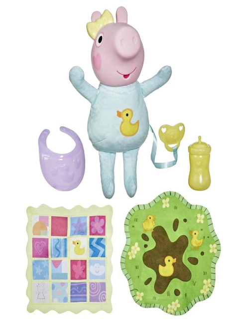 Muñeca fashion Peppa Pig Evie gruñidos y abrazos 1