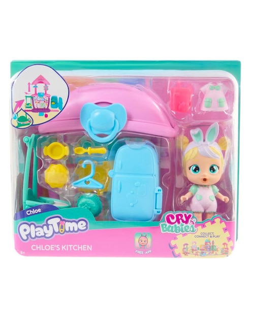Muñeca Cry Babies Connect & Play 1