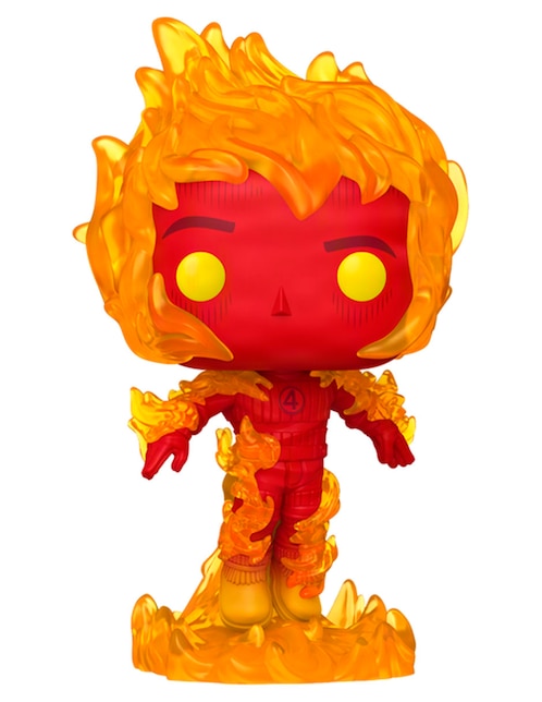 Figura de colección The Fantastic 4 First Steps Human Torch cabeza oscilante