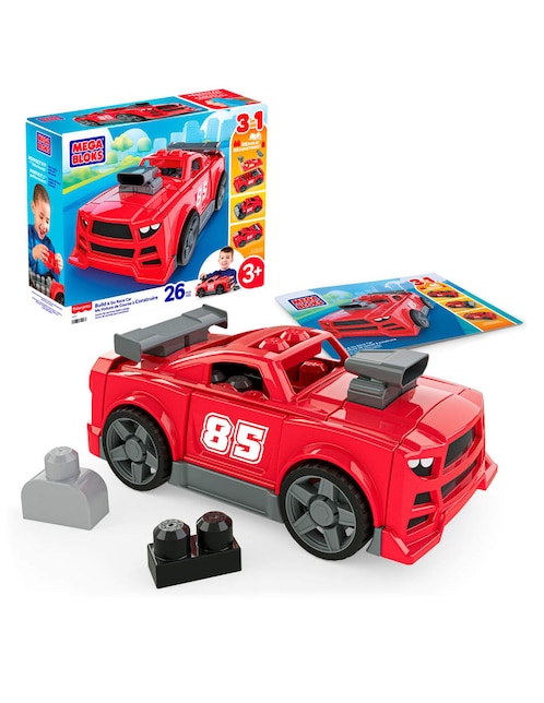 Juguete armable Set de construcción Build & Go Race Car JKG35 1