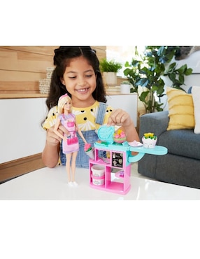 Muñeca Barbie Tienda flores
