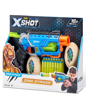 Pistola de dardos X-Shot Dino striker con 16 dardos