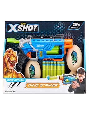 Pistola de dardos X-Shot Dino striker con 16 dardos