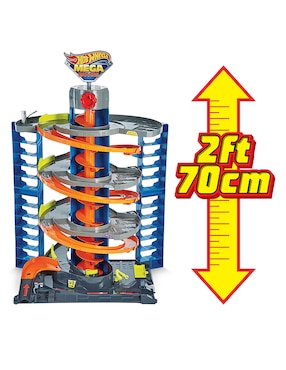 Set lanzador p/auto Hot Wheels GTT95
