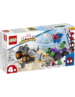 Set de Construcción Lego Hulk vs Rhino Truck Showdown Marvel 110 piezas