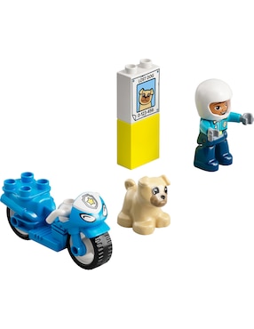 Set de construcción Lego Moto Policía con 5 piezas