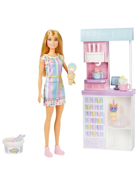 Muñeca Barbie Tienda De Helados