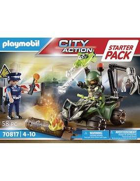 Set De Construcción Playmobil Entrenamiento De Policías 58 Piezas