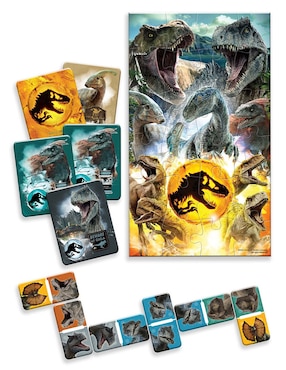 3 juegos en 1 Jurassic World Novelty