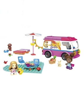 Set De Construcción Mega Blocks Camper De Aventuras Barbie Con 123 Piezas