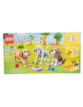 Set Construcción 3 En 1 Lego Perros Adorales Con 475 Piezas