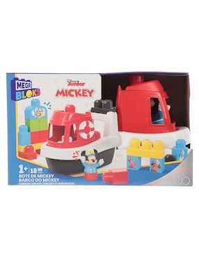 Set De Construcción Mega Bloks Bote De Mickey Disney Juniors Con 18 Piezas