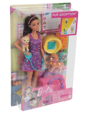 Set muñeca Barbie Adopta un Cachorrito