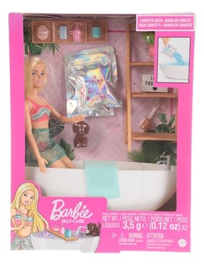 Set muñeca Barbie Baño de Burbujas