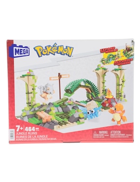 Set De Construcción Mega Bloks Ruinas En La Jungla Pokémon 464 Piezas