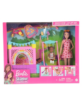 Set muñeca Skipper Babysitters INC Casa Inflable Barbie