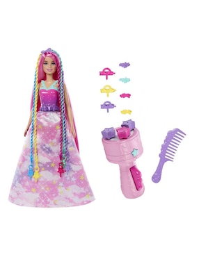 Muñeca Dreamtopia Barbie Trenzas Mágicas