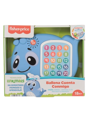 Ballena Cuenta Conmigo Fisher-Price Linkimals Didáctico Para Bebé Unisex