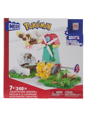 Set Construcción Mega Construx Molino Campestre De Pokémon Con 240 Piezas