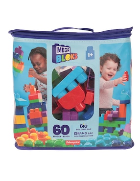 Bloques Mega Bloks Grand Sac De Construction De Fisher-Price Con 60 Piezas