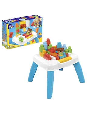 Set De Construcción Mega Bloks Mesa Construye Y Derriba Con 25 Piezas