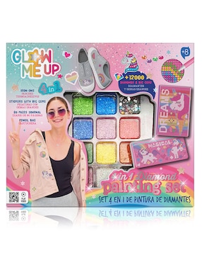 Set 4 en 1 de pintura de diamantes Glow Me Up