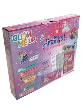 Set 4 en 1 de pintura de diamantes Glow Me Up