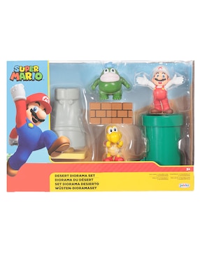 Set Figura Super Mario Diorama Desierto Nintendo