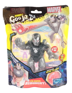 Figura Marvel War Machine Goo Jit Zu Elástico