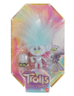 Figura Mini Trolls Mini Guy & Tiny Diamond Mattel Articulada