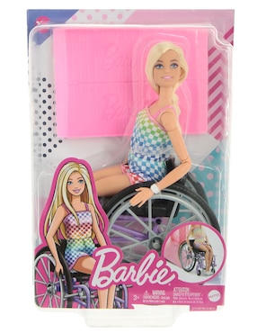 Muñeca Fashionista Barbie Con Silla De Ruedas