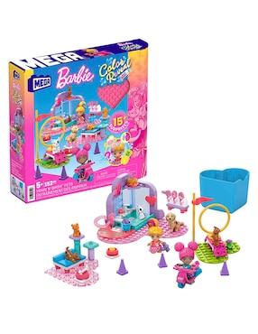 Mega Bloks Barbie Color Reveal Baño Y Entretenimiento De Mascotas HHP89