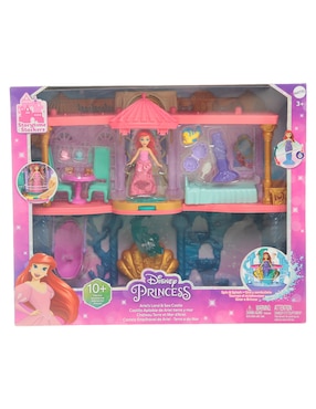 Set Muñeca Disney Castillo Apilable De Ariel Tierra Y Mar