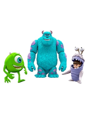 Set figuras Monster's Inc. Sullivan, Mike Wazowski y Boo Disney Figura articulada