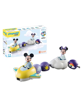 Playmobil 1-2-3 Disney: Mickey Y Minnie Tren Nube 71320