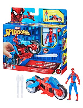 Motocicleta Marvel moto arácnida Spider-Man