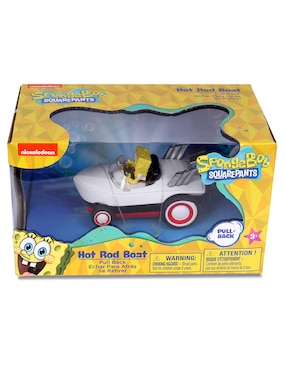 Vehículo de fricción Nickelodeon Hot Road Boat Bob Esponja