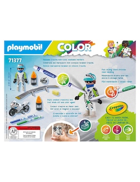 Playmobil Crayola Construcción Motorcross