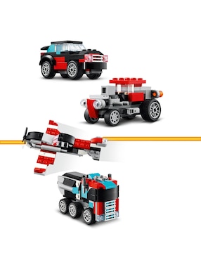 Lego Creator Camión plataforma con helicóptero 31146