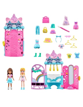 Set Muñeca Fashion Polly Pocket Boutique De Moda