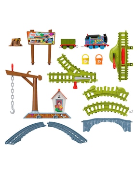 Set lanzador p/auto Mattel HTN34