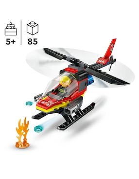 Lego City Helicóptero de Rescate de Bomberos 60411